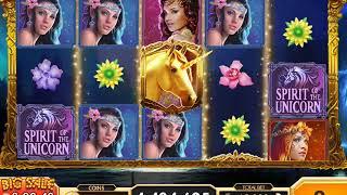 SPIRIT OF THE UNICORN Video Slot Game with a FREE SPIN BONUS