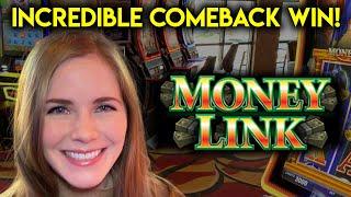 What A Comeback! Money Link Slot Machine! BONUSES!