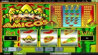 Free Tres Amigos Slot by Playtech Video Preview | HEX