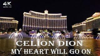 Bellagio Fountain Water Show | Celion Dion - My Heart Will Go On