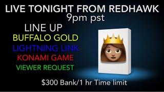 Live slot play from Red Hawk Casino