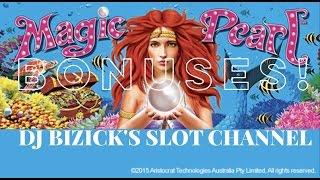Magic Pearl Slot Machine ~ LIGHTNING LINK!  ~ 6 MINUTES OF BONUSES! ~ BIG WINS! • DJ BIZICK'S SLOT C
