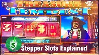 Treasure Tempest slot machine, Steppers Explained