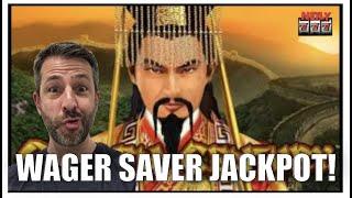 I got a JACKPOT on the WAGER SAVER!! Golden Century Dragon Link Slot BIG WIN!