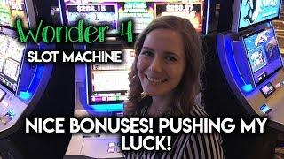 Wonder 4 Slot Machine Nice Bonuses! Does GREED PAYOFF? • Slot Lady