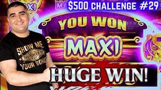 My 1st MAXI JACKPOT On Fortune Totems - MAX BET BONUS!  $500 Challenge To Win The TOP PRIZE ! EP-29