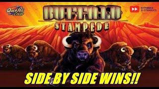 Buffalo Stampede •SIDE BY SIDE• Session Slot Bonus WINS!!
