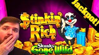 Goin' Wild BETTING MAX $12.50/SPIN On NEW Stinkin' Rich Slot Machine At Grand Casino!