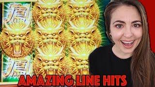 AMAZING LINE HIT on DRAGON CELEBRATION In Vegas!