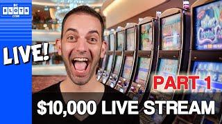 •LIVE $10,000 Casino Live Stream in Vegas - 150K SUBS • BCSlots - PART 1