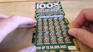 GET YOUR FREE ENTRY TO WIN $1 MILLION THIS WEEKEND! 100X THE CASH $20 SCRATCHCARD, ILLINOIS LOTTERY