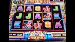 Rocky Fruit Machine - Free Spins Feature - £500 Jackpot Barcrest B3 Slot