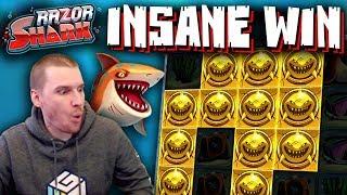 INSANE WIN on Razor Shark Slot - £10 Bet!