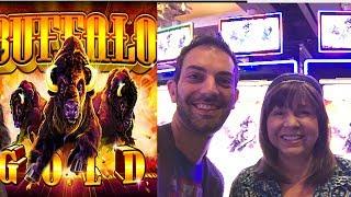 Buffalo Gold Slot Machine Bonus-fun with Brian