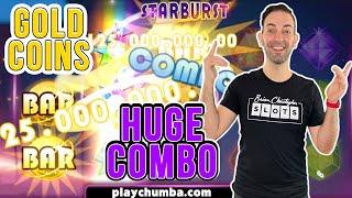 ⋆ Slots ⋆ HUGE Combo on StarBurst! ⋆ Slots ⋆️️ PlayChumba.com #GoldCoins