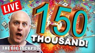 We Did It • 150,000 Subscriber Live Massive Slot Play •