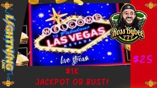 LiVe! $1k JACKPOT OR BUST Choctaw Casino Lightning Link High Stakes WMS Napoleon Piggy Bankin