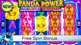 New⋆ Slots ⋆️Thunder Warrior Panda Power Slot Machine Bonus
