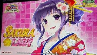 Sakura Lady | Big Win bonus | live play | 5c denom - Slot Machine Bonus