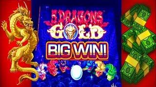 •BIG WIN•5 Dragons Gold Slot Machine!! NEW! FU XUAN SLOT! CASINO GAMBLING!