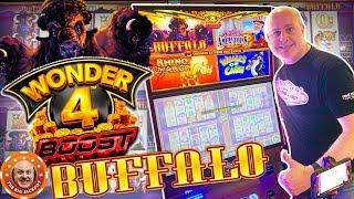 •ONE OF MY BIGGEST BUFFALO WINS YET! • Wonder 4 Boosted Buffalo Bonus JACKPOT! •