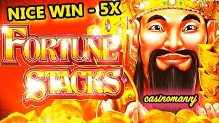 FORTUNE STACKS SLOT - *NICE 5x WIN* - Slot Machine Bonus