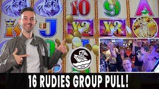 ★ Slots ★ 16 PERSON GROUP PULL! ★ Slots ★ $1600 on Buffalo Gold ★ Slots ★ Rudies Cruise 3.0