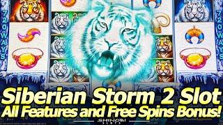 More Year of the Tiger action! Siberian Storm 2 Slot Machine - Live Play, Features and Free Spins!
