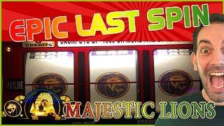 • EPIC LAST SPIN • High Limit VP + Majestic Lions + MORE • Las Vegas Slots