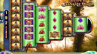 SUPER JUNGLE WILD Video Slot Casino Game with a FREE SPIN BONUS