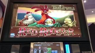 IGT Red Rooster $5 Max Bet Very nice LIne Hit BIG WIN!