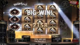 Motörhead Slot - Big Win During Free Spins!