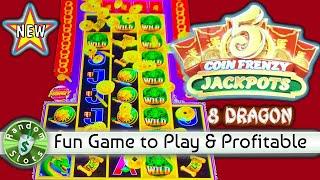 ⋆ Slots ⋆️ New - 5 Coin Frenzy Jackpots "8 Dragon" slot machine, Bonuses