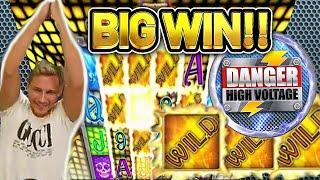 HUGE WIN! DANGER HIGH VOLTAGE BIG WIN - €10 bet on CASINO Slot from CasinoDaddys LIVE STREAM