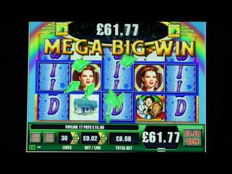 £152.30 MEGA BIG WIN (254 x STAKE) ON THE WIZARD OF OZ™ AT JACKPOT PARTY®