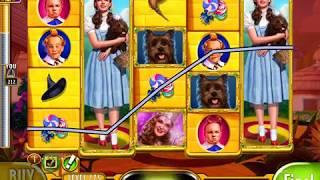 WIZARD OF OZ: YELLOW BRICK ROAD Video Slot Game with a FREE SPIN BONUS