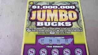 Jumbo Bucks - $5 Illinois Instant Lottery Ticket Scratchcard