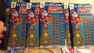 Scratchcards...SANTA'S Millions...20x CASH...Frosty Fortunes..a look at what we got ..Likes needed..
