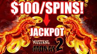 High Limit $100 Spins on Mustang Money 2!