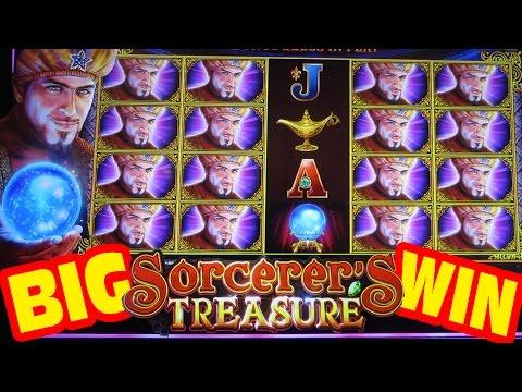 NEW SLOT!! BIG WIN!! - Sorcerer's Treasure - Slot Machine Bonus