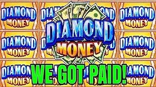 DIAMOND MONEY SLOT• WE GOT PAID• HO CHUNK GAMING MADISON!