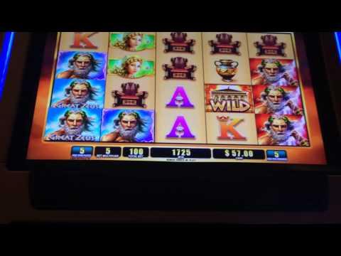 Zeus III slot machine bonus round  $5 bet
