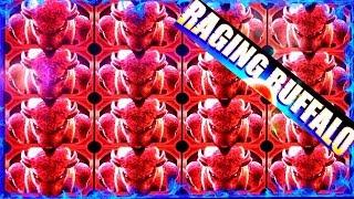 •BIG WIN•  Raging Buffalo Slot Machine $6.40 Max Bet Bonus Won| Live Slot Machine Play