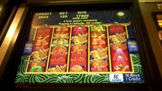 5 Dragons 5 coin slot bonus win at Harrah's Casino in AC