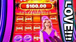 MINI MINI MINI!! * LOVE THE NEW WHEEL OF FORTUNE!! - New Las Vegas Casino Slot Machine Big Win Bonus