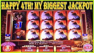 • SETTING FIREWORKS OFF AT THE CASINO • MY BIGGEST JACKPOT ON EAGLE BUCKS