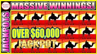 OVER $60,000 IN JACKPOTS! MASSIVE WINNINGS ON HIGH LIMIT SLOTS