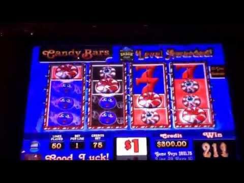 Candy bars high limit live play $75 a spin  snack size progressive win