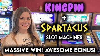 INCREDIBLE! MASSIVE WIN! Spartacus Gladiator of Rome Slot Machine!