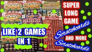 Wow!...2 Scratchcards Game in 1...INSTANT £100..CASH 7s..Scrabble..Cash Bolt..Quids in
